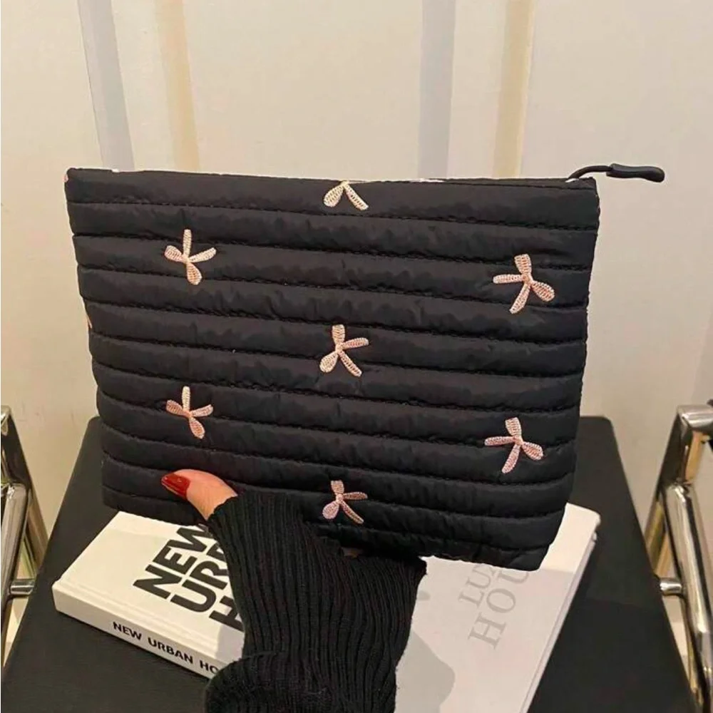 New Fashion Black & Pink Cosmetic‎ Bag / Clutch